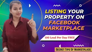 Selling On Facebook Marketplace FREE 100% ||  Facebook Marketplace Full Tutorial For #realestate