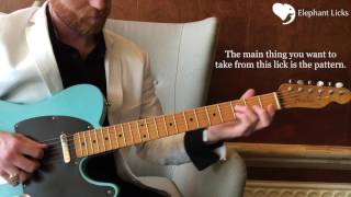 Red Volkaert Guitar Lesson. Triple Stop Country Guitar Lick. Nicky V