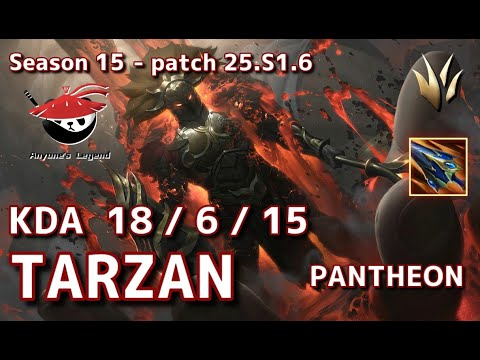 【KRサーバー/C1】AL Tarzan パンテオン(Pantheon) VS ブランド(Brand) JG - Patch25.S1.6 KR Ranked【LoL】