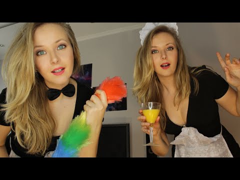 👭ASMR👸 TWO nice MAIDS will make your morning VERY SPECIAL 👸