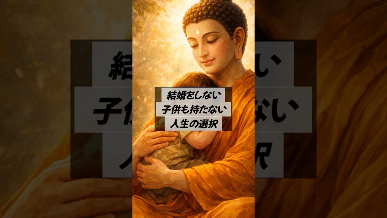 結婚も子供も持たない人生は本当に寂しいのか？ #仏教 #ブッダ #shorts