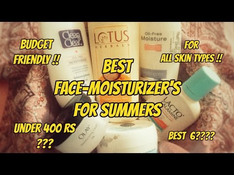 Best face moisturizers for summers