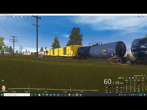 TRS2019 CSX ES44AH 766 Leading Q-580-29 With a Amazing Narrow Front 1 Piece 1L K5HL