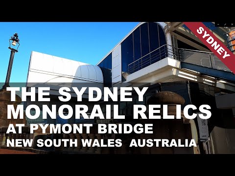 The Sydney Monorail Relics at Pymont Bridge, Sydney, New South Wales, Australia