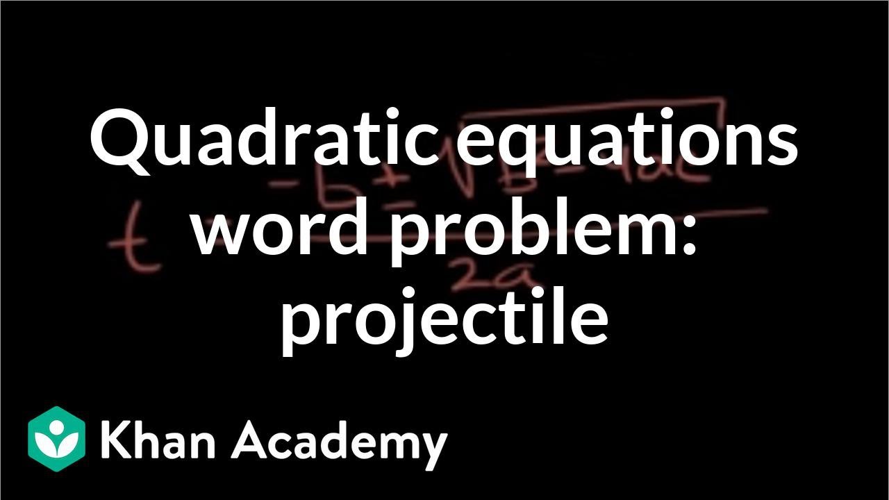 How do you solve quadratic word problems?