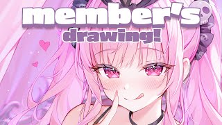【member's only】drawing my next song's cover art!!