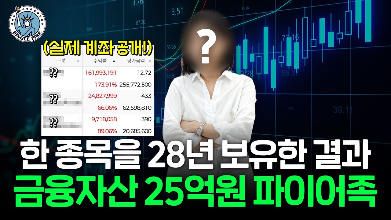 대기업 임원 출신 파이어족의 주식 장기 투자 비법, 실제 계좌 공개 [싱글파이어]