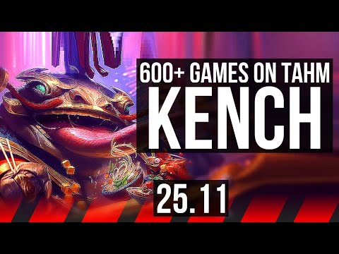 TAHM KENCH vs GANGPLANK (TOP) | Legendary, 43k DMG, 600+ games | KR Master | 25.11