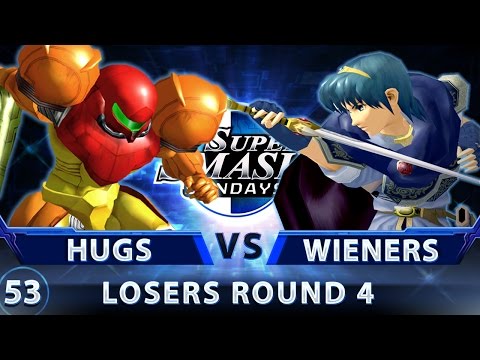 SSS 53 - dT | Hugs (Samus) vs. Wieners (Marth, Falcon) - SSBM Top 24 LR4 - Smash Melee