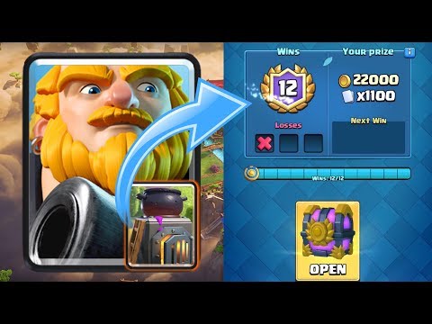 12 WINS! Royal Giant Furnace Control Deck LIVE Grand Challenge Gameplay - Clash Royale
