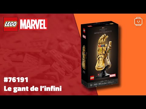 Vidéo LEGO Marvel 76191 : Le Gant de l’infini