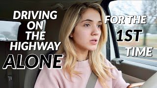 DRIVING ON THE HIGHWAY FOR THE FIRST TIME  *extremely tragic*