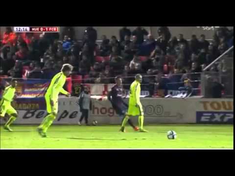 Barcelona vs Huesca 4-0 2014 , Barcelona 4:0 Huesca All Goals Highlights - Gol de Ivan Rakitic