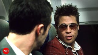 Meeting Tyler Durden, the plane scene - Fight Club, FullHD