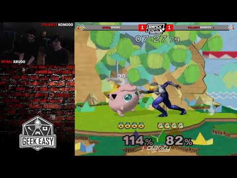 CFL Smackdown 249 Melee - Krudo (Sheik) vs Komodo (Jigglypuff) - GF
