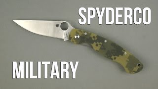 Spyderco Military Camo (C36GPCMO) - відео 2