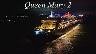 Cunard - Queen Mary 2 passing Calshot Castle 04/11/2024