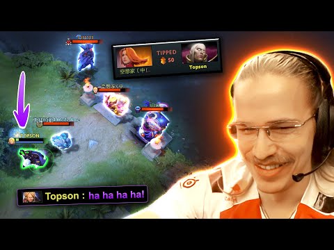 When Topson FEEDS FIRST BLOOD but this happens...