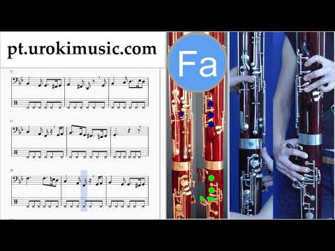Aulas de Fagote Greensleeves Curso Aprender Parte#2 um-b372