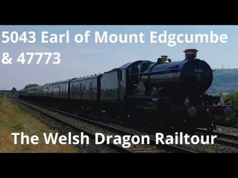 Prestatyn 27.5.2017 - 5043 Earl of Mount Edgcumbe & 47773 on Welsh Dragon Railtour