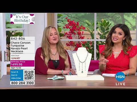 Chaco Canyon Campitos Turquoise Navajo Pearl Necklace