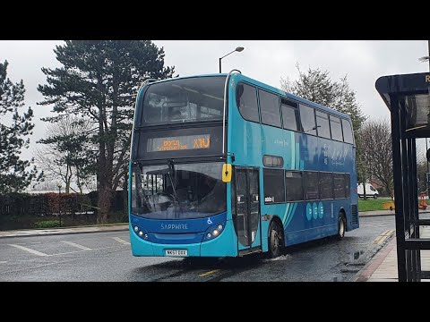 A1 THRASH: Route X10 | NK57DXX/7501 - Arriva Northumbria: Dennis Trident 2/ADL Enviro 400
