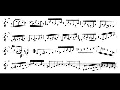 Presto (Sonata No.1 - J.S. Bach) Score Animation