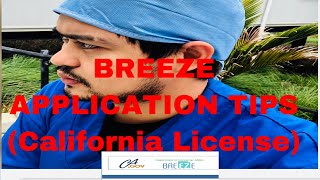 TIPS FOR BREEZE APPLICATION ON CALIFORNIA USRN ENDORSEMENT, Work to California without a license.