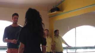 Dance rehearsal with James Scott for Unforgotten