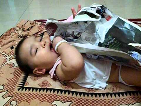 Medhansh  with newspaper