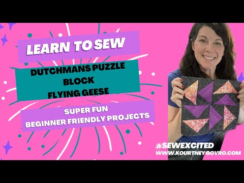 Dutchman’s Puzzle - Flying Geese quilt block