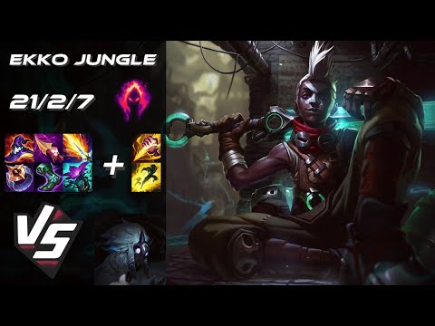 JUNGLE Ekko vs Kindred - NA Grandmaster Patch 14.11