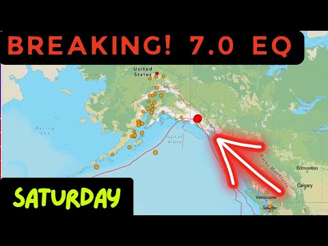 Major 7.0 Earthquake coming into Alaska right now. Saturday update