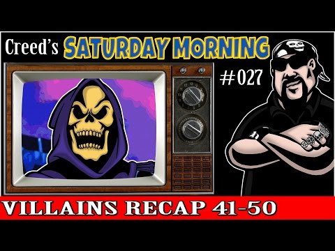 Another 10 Awesome Cartoon Villains! Creed's Saturday Morning #027 - Cartoon Fan Art Show!
