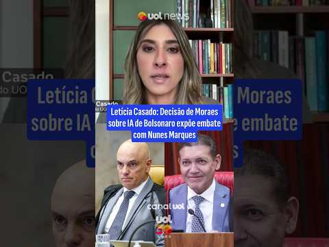 Letícia Casado: Decisão de Moraes sobre IA de Bolsonaro expõe embate com Nunes Marques