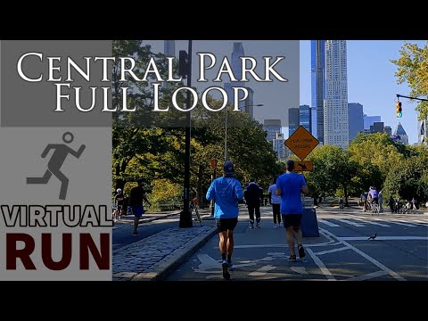 VIRTUAL RUN - Central Park Full Loop 4k 60fps