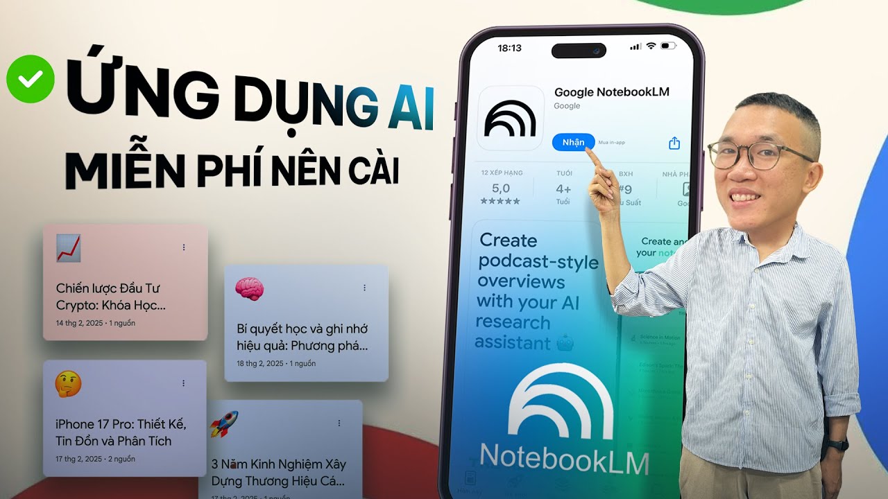 Không phải Gemini đây mới là ứng dụng AI miễn phí 100% nên dùng thử: Google NotebookLM