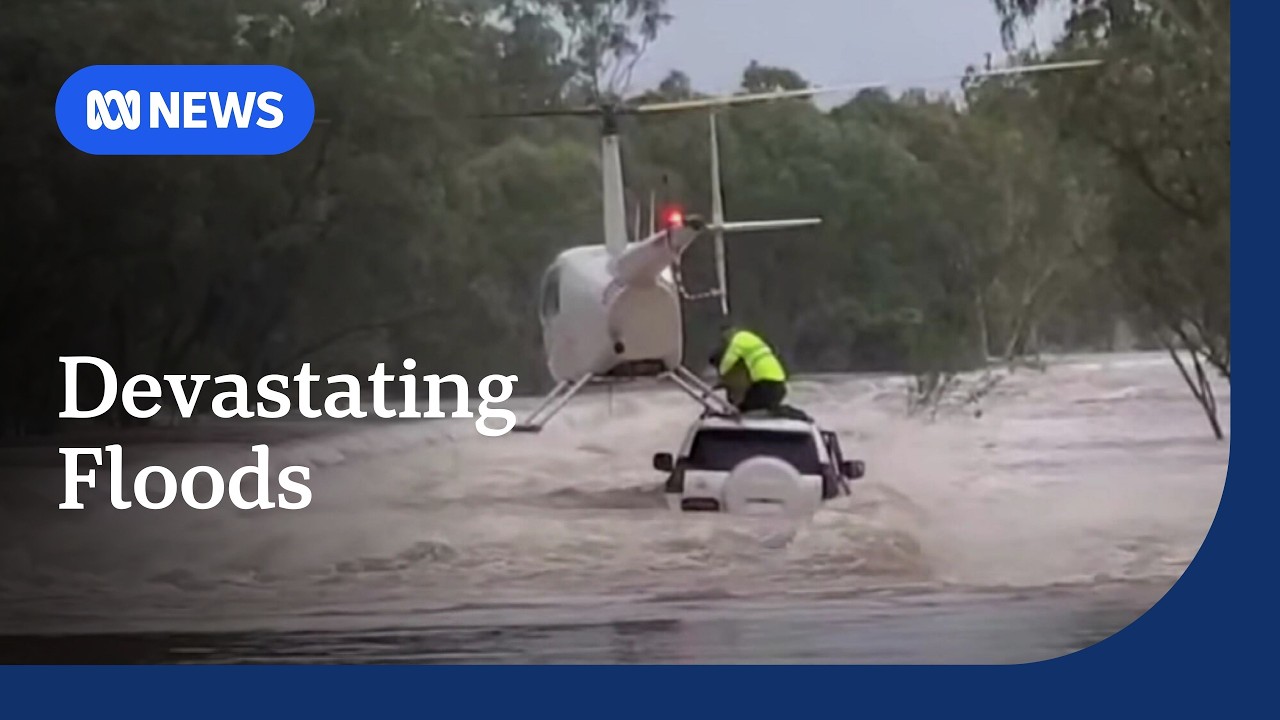 Victoria River new flood risk area as dramatic rescue vision emerges, Darwin River damage | ABC NEWS