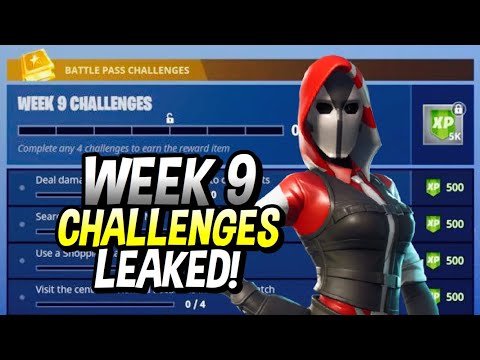 FORTNITE SEASON 5 WEEK 9 CHALLENGES LEAKED! WEEK 9 Secret Battlestars!