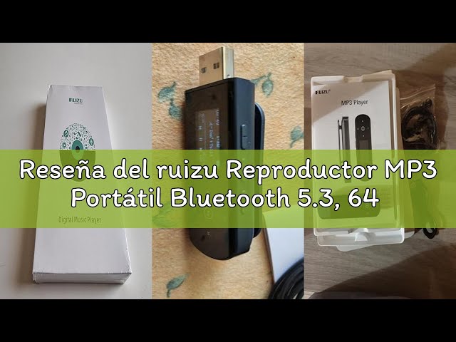 Vídeo relacionado con 64GB Reproductor MP3 Bluetooth 5.3, Pantalla táctil Completa de 2,4 Pulgadas, Cubierta de Metal, Reproductor de MP3 portátil con Altavoz, grabación de Voz, Radio FM