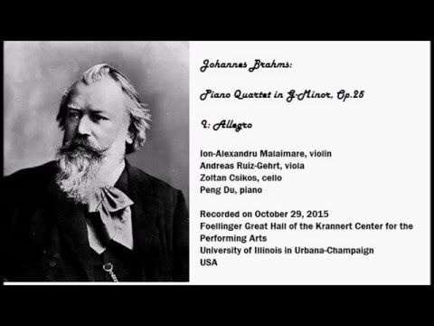 Brahms - Piano Quartet in G-Minor, Op. 25