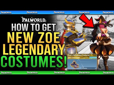 Palworld - How To Get NEW LEGENDARY Zoe & Grizzbolt Halloween Costume / Skin Guide