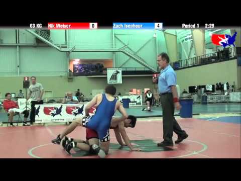 Nik Weiser vs. Zach Isenhour at 2013 ASICS University Nationals - GR