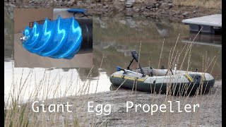Egg Propelled Inflatable Boat