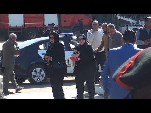 سمير صبري والفيشاوي ورجاء الجداوي يودعون "شادية" في مثواها الأخير
