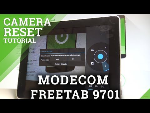 How to Reset Camera on MODECOM FREETAB 9701 - Restore Camera Defaults |HardReset.Info