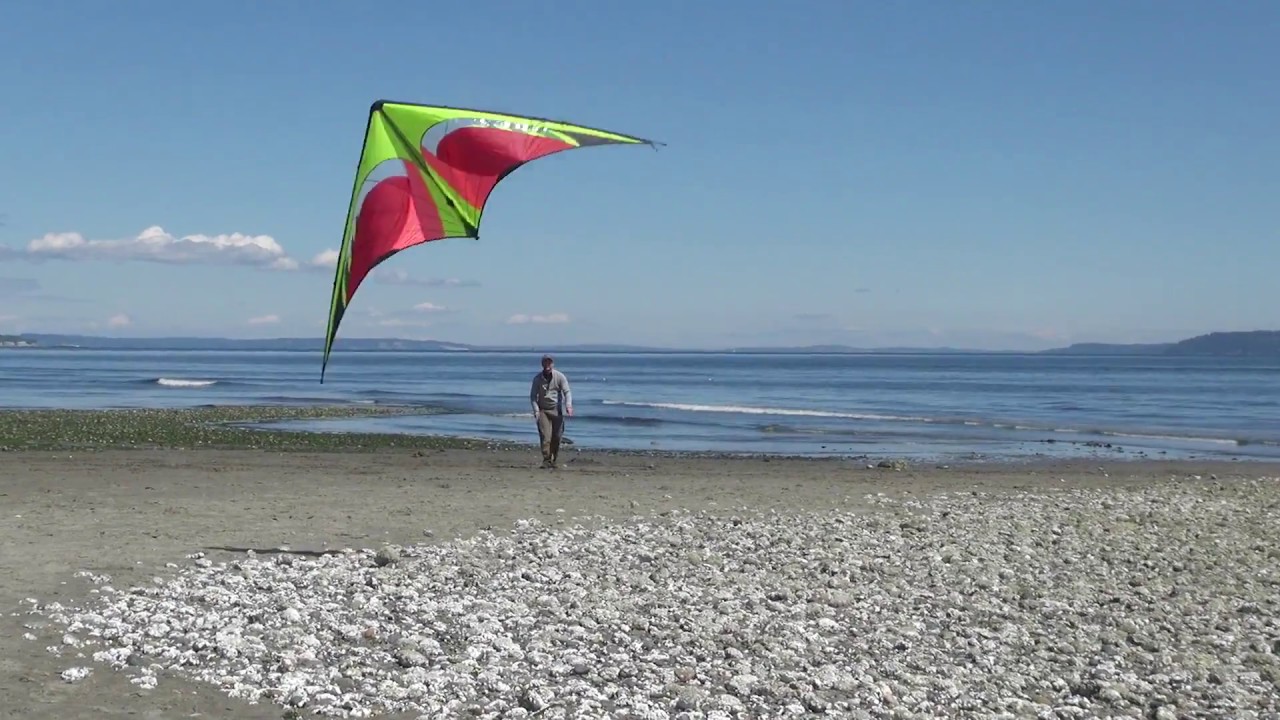 Stowaway Delta Line Kite + 2 Wingtip Tails // Fire video thumbnail