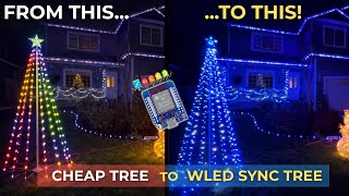 WLED Christmas tree conversion with ESP32 and seed pixels