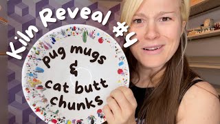 Kiln Reveal #4 | Pug Mug Debut, Cat Butt Chunks, Slight Disappointment, & A Secret Code