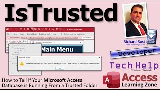 How to Tell if Your Microsoft Access Database is Running From a Trusted Folder